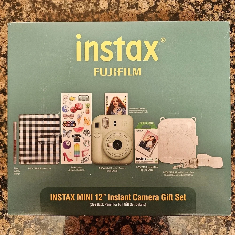 New Fujifilm Instax Mini 12 Holiday Bundle Instant Film Camera Photo Printer Set
